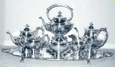 3882 (Silverplate, Hollowware) Kettle, Stand & Burner