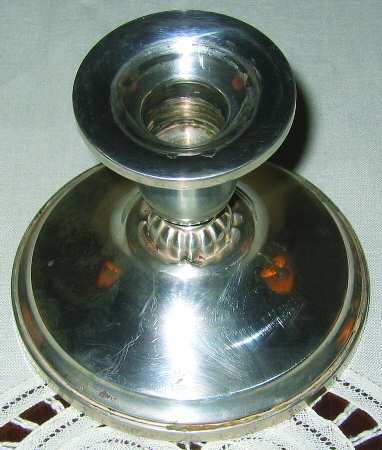 633 (Sterling, Hollowware) Weighted Console Candleholder