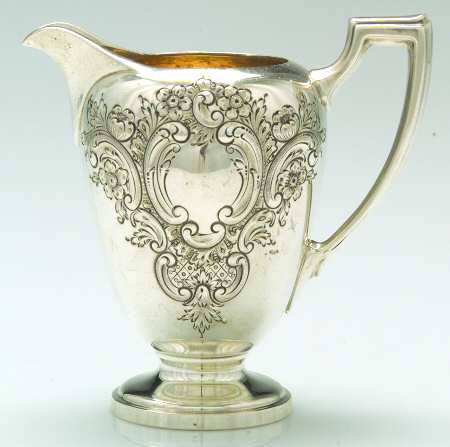 Pointed Antique-Hand Chased Creamer