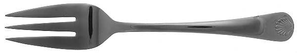Bayview (Stainless, China) Medium Solid Cold Meat Serving Fork