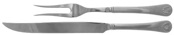 Bayview (Stainless, China) Large 2-Piece Roast Carving Set w/Stainless Blade