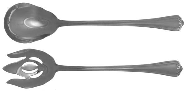 Hadley (Stainless) (2 Pc) Solid Salad Set