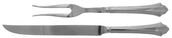 Devonshire (Stainless, China) Large 2-Piece Roast Carving Set w/Stainless Blade