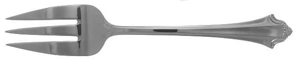Devonshire (Stainless, China) Large Solid Cold Meat Serving Fork