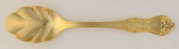 Golden Marlborough (Gold Electoplate) Sugar Shell Spoon