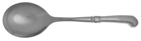Williamsburg Royal Scroll (Stainless) Casserole Spoon with Smooth Stainless Bowl HC