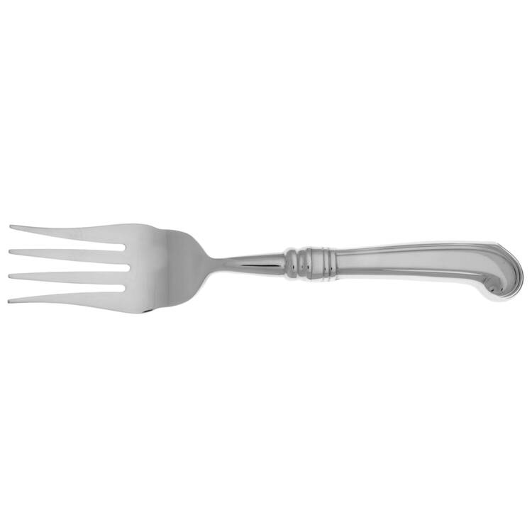 Williamsburg Royal Scroll (Stainless) Cold Meat Fork Large, Stainless Tines HC