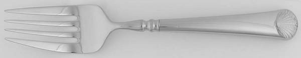 Williamsburg Glouster Shell (Stainless) Medium Solid Cold Meat Serving Fork