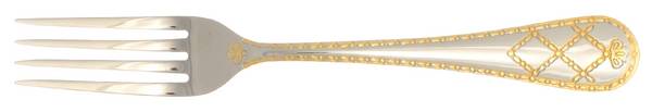 Baroness (Stainless, Gold Accent) Individual Salad Fork