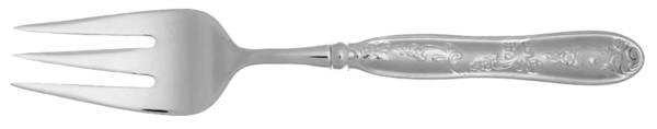 Botticelli-Satin (Stainless) Medium Solid Cold Meat Serving Fork