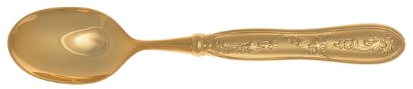 Botticelli-Satin Gold Electroplate Place/Oval Soup Spoon