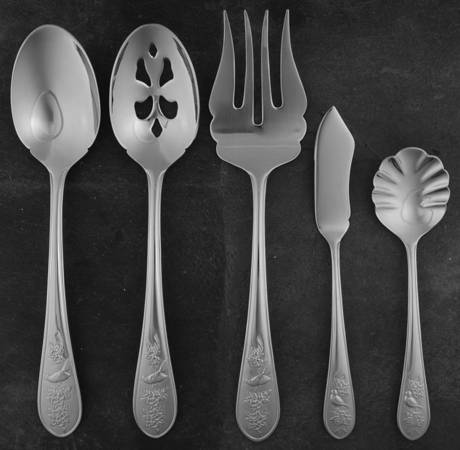 Birds (Stainless) 5 Piece Hostess Set