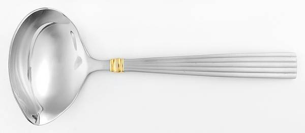 Crescendo (Matte, Gold Accent) Solid Gravy Ladle