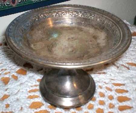 1231(Silverplate, Hollowware) Silverplate Compote