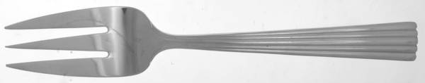 Fluted Handle (Stainless) Medium Solid Cold Meat Serving Fork