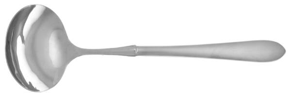 Flute (Satin Stainless) Gravy Ladle with No Spout Stainless Bowl HC