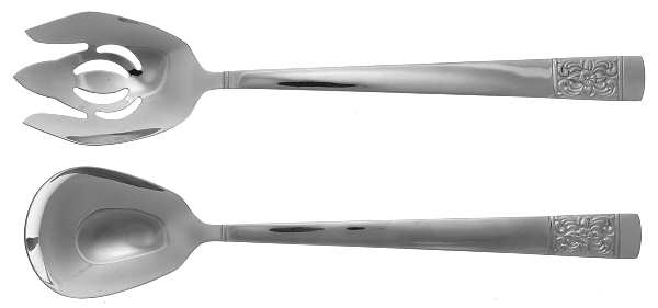 Harvest Bouquet (Stainless) (2 Pc) Solid Salad Set