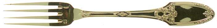 RVF3 (Gold Electroplate) Individual Salad Fork