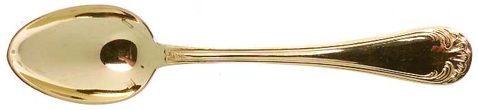 RVF5 (Gold Electroplate) Five O'Clock Teaspoon