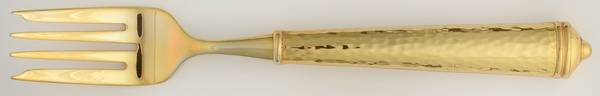 Leopardo-Gold Electroplate Individual Salad Fork