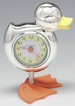 Something Duckie (Silverplate, Hollowware) Clock