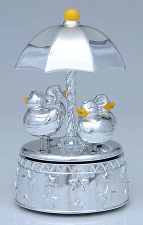 Something Duckie (Silverplate, Hollowware) Musical Carousel