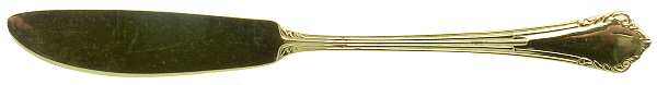 Golden Vauxhall (Gold Electroplate) Flat Handle Master Butter Knife