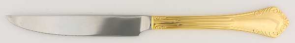 Golden Vauxhall (Gold Electroplate) Individual Solid Handle Steak Knife