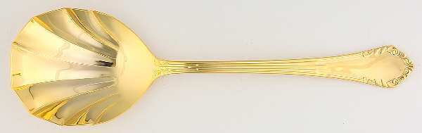 Golden Vauxhall (Gold Electroplate) Solid Shell Casserole Spoon