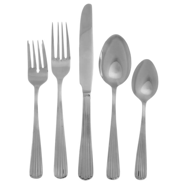Justine (Stainless) 40 Piece Estate Set by RSVP Flatware