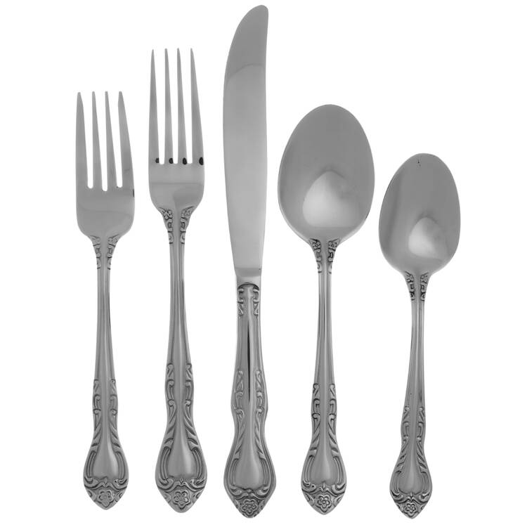 Sophie (Stainless) 5 Piece Place Setting by RSVP Flatware