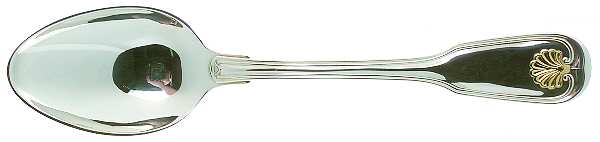 Augsburger Muschel (Gold) (Silverplate) Place/Oval Soup Spoon