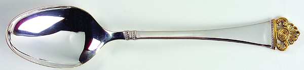 Rosenmuster (Silverplate-Gold) Place/Oval Soup Spoon