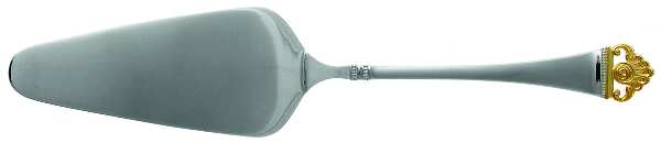 Rosenmuster (Silverplate-Gold) Solid Pie Server
