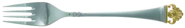 Rosenmuster (Silverplate-Gold) Fork