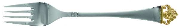 Rosenmuster (Silverplate-Gold) Individual Salad Fork