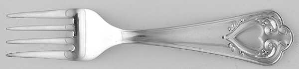 Williamsburg Heart Collection Sterling Baby Fork