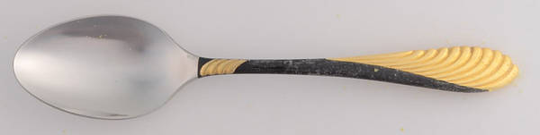Coqui (Stnls, Black&Gold Acct) Teaspoon