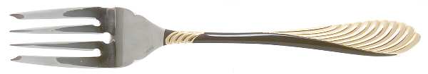 Coqui (Stnls, Black&Gold Acct) Individual Salad Fork