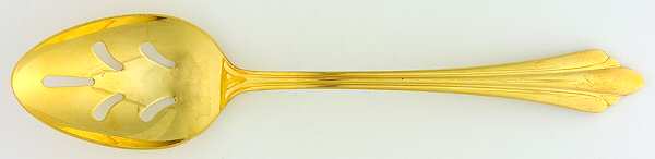 Golden Sarajevo (Gold Electroplate) Pierced Tablespoon (Serving Spoon)