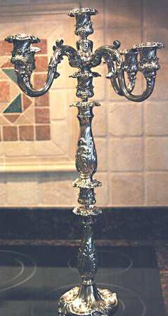 741 (Silverplate, Hollowware) Large Plated 5-Light Candelabra