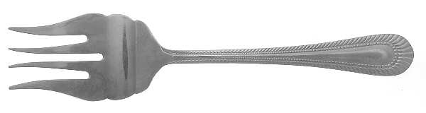 Wickham-Aldridge (Stainless) Medium Solid Cold Meat Serving Fork