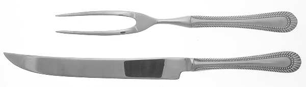 Wickham-Aldridge (Stainless) Small Stainless Blade 2-Piece Steak Carving Set