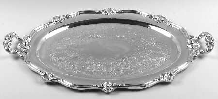 Regent-Chased (5600C2, Silverplate, Hollowware) Large Silverplate Waiter Tray