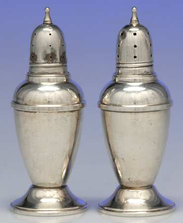 40 (Sterling, Hollowware) Weighted Salt and Pepper Set