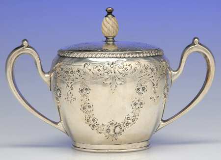 J22 (Sterling, Hollowware) Sugar Bowl & Lid