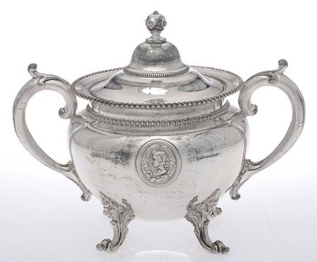 2050 (Silverplate, Hollowware) Sugar Bowl & Lid