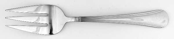 Woodrow (Stainless) Large Solid Cold Meat Serving Fork