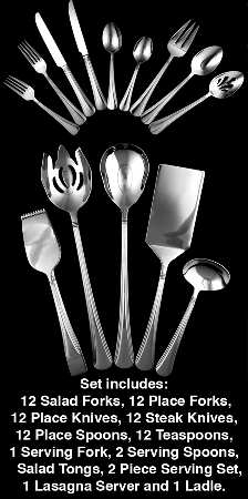 Woodrow (Stainless) 80 Piece Set