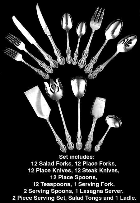 Kings Park (Stainless) 80 Piece Set